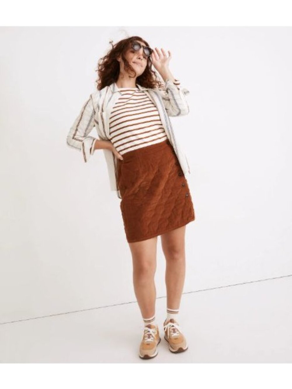 Madewell Corduroy Quilted Mini Skirt - Picture 10 of 12